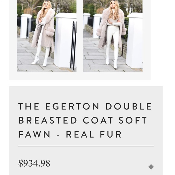 Popski London Cashmere Coat with Fur Accents - Picture 2 of 16